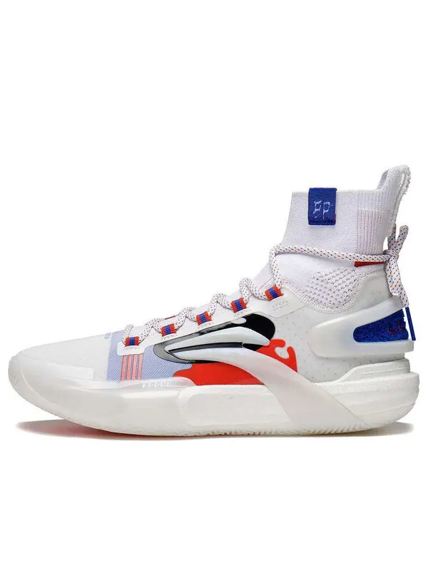 Кроссовки скорость 9 высокие Li-Ning — изображение 1 из 2, белый/красный/синий