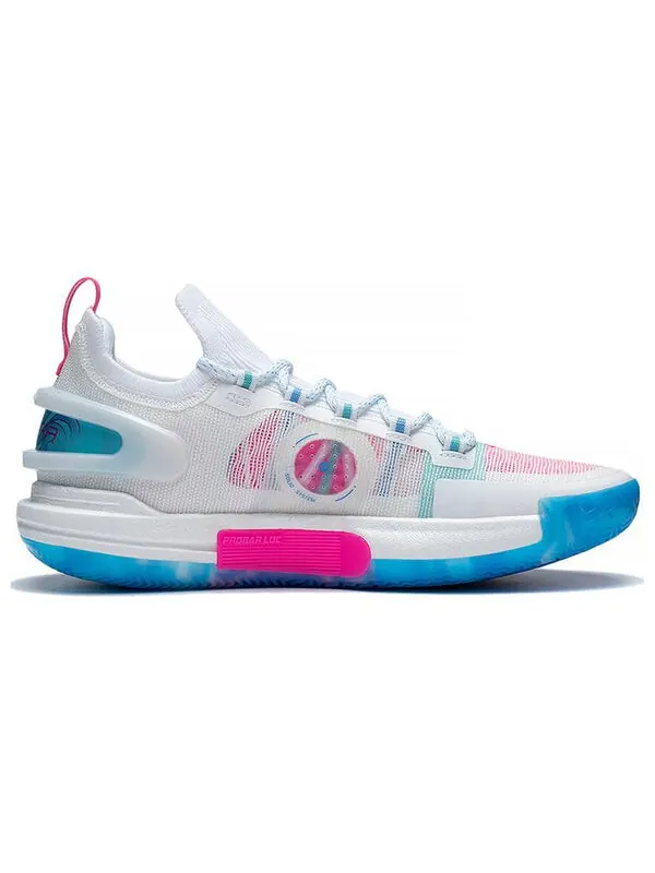 Кроссовки speed 9 ультра низкие Li-Ning — изображение 3 из 4, белый/синий/розовый
