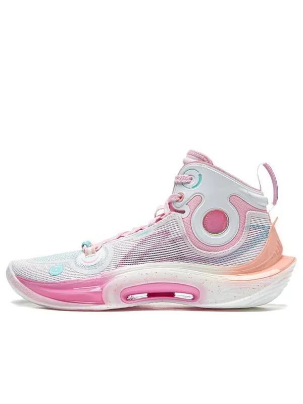 Кроссовки соник 11 ультра Li-Ning — изображение 1 из 4, белый/розовый/зеленый