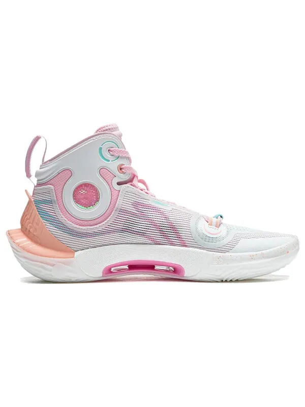 Кроссовки соник 11 ультра Li-Ning — изображение 3 из 4, белый/розовый/зеленый
