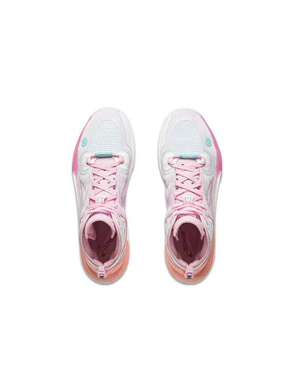 Кроссовки соник 11 ультра Li-Ning — изображение 4 из 4, белый/розовый/зеленый