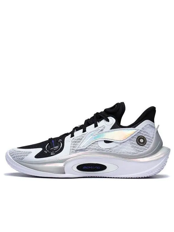 Кроссовки соник 11 Li-Ning — изображение 1 из 4, белый/черный/серебристый