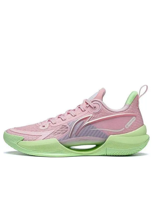 Кроссовки суперлегкие v2 Li-Ning — изображение 1 из 4, розовый/зеленый