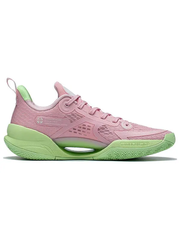 Кроссовки суперлегкие v2 Li-Ning — изображение 2 из 4, розовый/зеленый