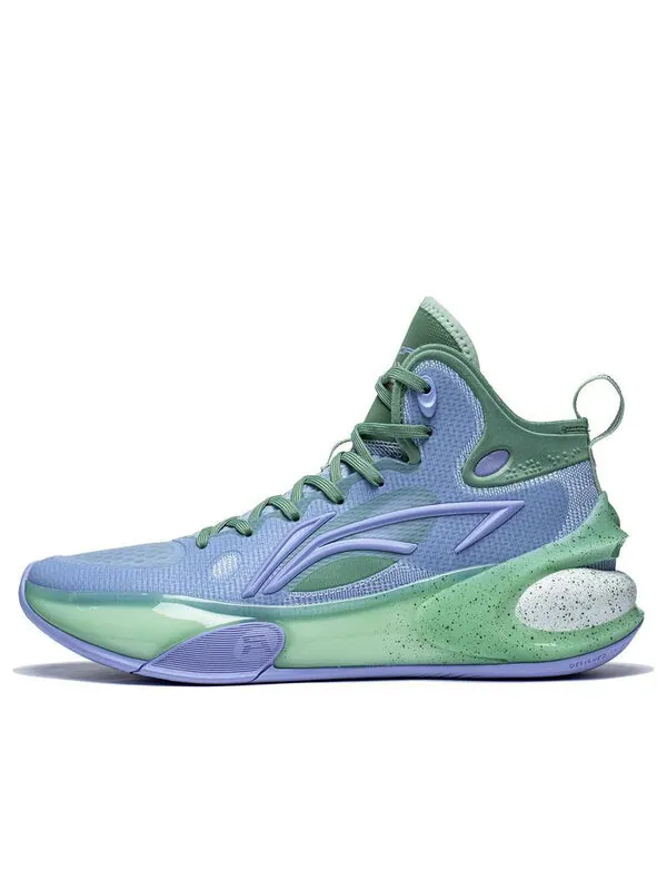 Кроссовки yushuai 17 mid Li-Ning — изображение 1 из 4, фиолетовый/зеленый