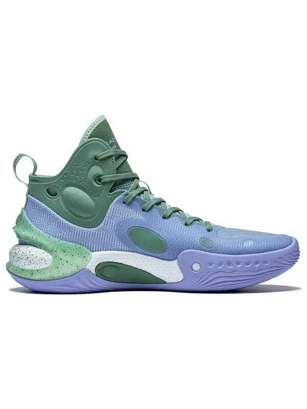 Кроссовки yushuai 17 mid Li-Ning — изображение 2 из 4, фиолетовый/зеленый