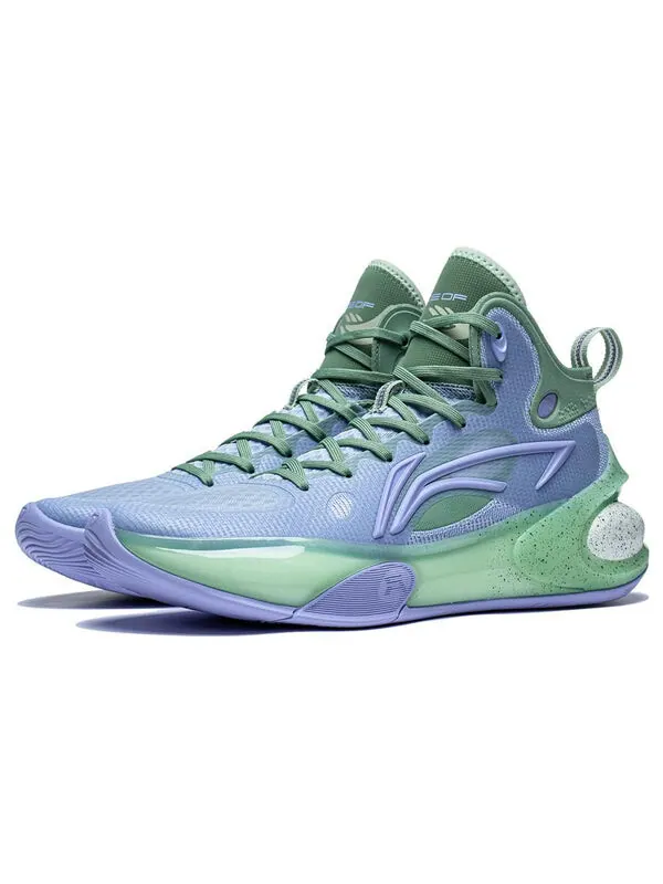 Кроссовки yushuai 17 mid Li-Ning — изображение 4 из 4, фиолетовый/зеленый
