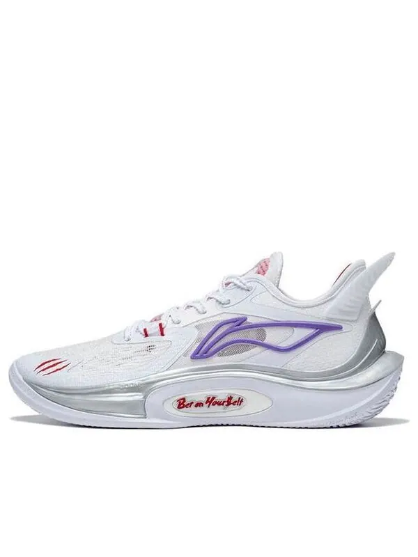 Кроссовки соник 11 Li-Ning — изображение 1 из 4, белый/серый/фиолетовый