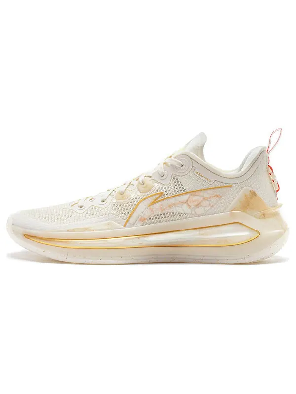 Кроссовки liren 3 v2 низкие Li-Ning — изображение 2 из 4, белый/золотистый