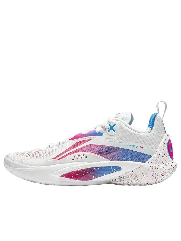 Кроссовки скорость 10 Li-Ning — изображение 1 из 4, белый/синий/розовый