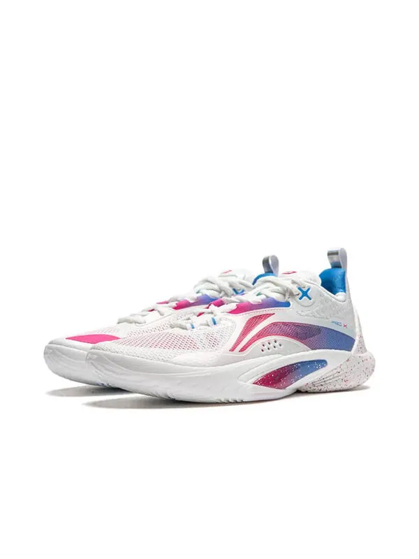 Кроссовки скорость 10 Li-Ning — изображение 2 из 4, белый/синий/розовый