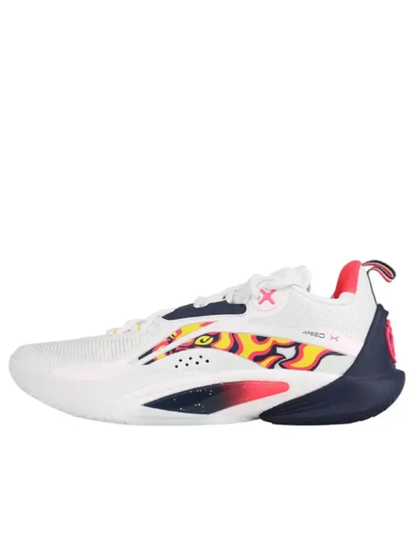 Кроссовки скорость 10 Li-Ning — изображение 1 из 2, белый/желтый/темно-синий