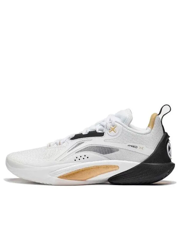Кроссовки скорость 10 Li-Ning — изображение 1 из 4, белый/золотистый/черный