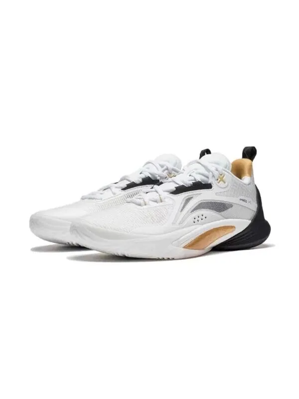 Кроссовки скорость 10 Li-Ning — изображение 3 из 4, белый/золотистый/черный