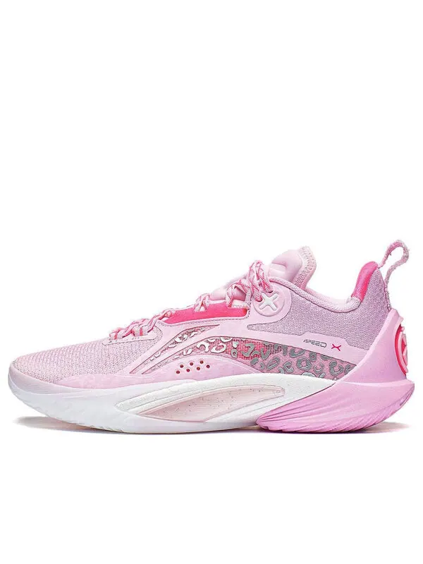 Кроссовки Li-Ning Speed 10 OSO Low 'Pale Pink White' — изображение 1 из 4, розовый/белый