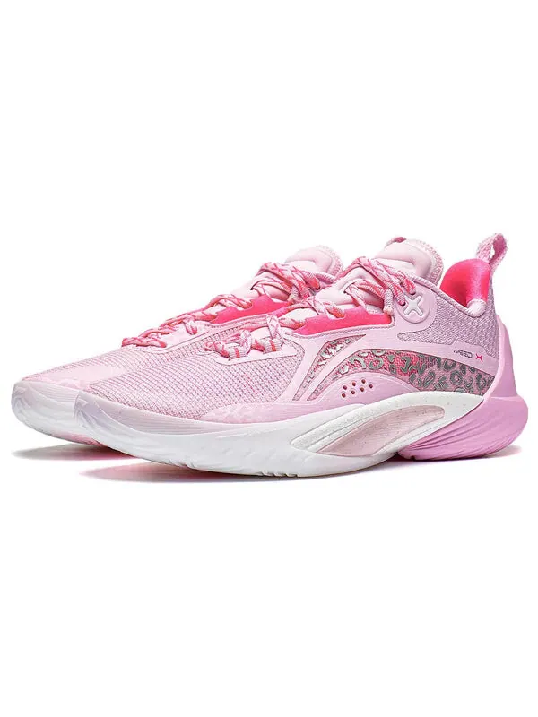 Кроссовки Li-Ning Speed 10 OSO Low 'Pale Pink White' — изображение 2 из 4, розовый/белый