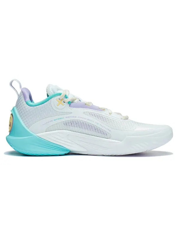 Кроссовки скорость 10 низкие Li-Ning — изображение 2 из 4, белый/зеленый