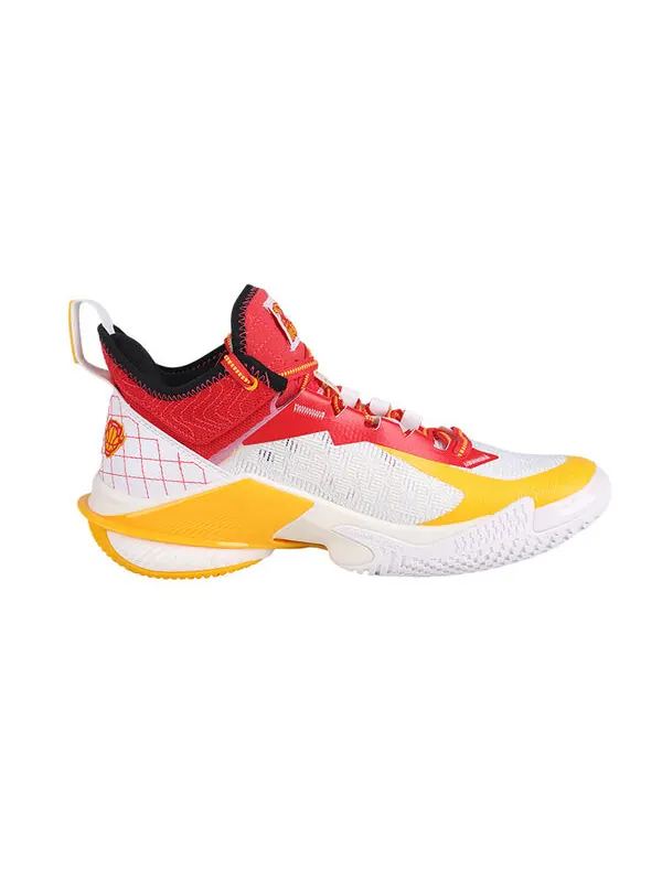 Кроссовки power 10 премиум air attack Li-Ning — изображение 2 из 4, белый/желтый/красный