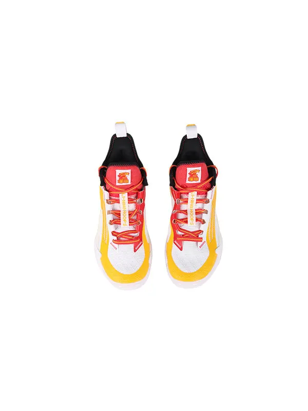 Кроссовки power 10 премиум air attack Li-Ning — изображение 3 из 4, белый/желтый/красный