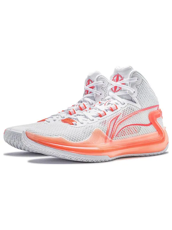 Кроссовки liren 4 высокие Li-Ning — изображение 3 из 4, белый/оранжевый