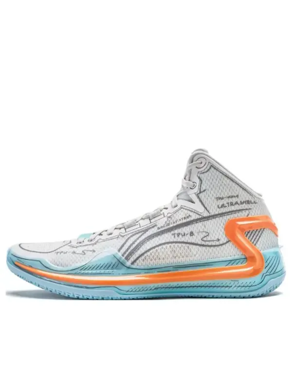 Кроссовки liren 4 высокие Li-Ning — изображение 1 из 2, белый/синий/серый
