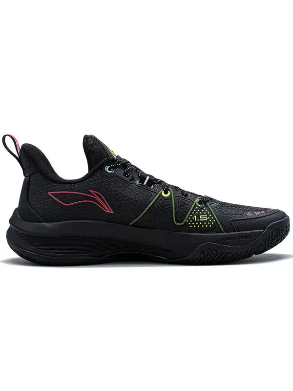 Кроссовки легкие скорость 1.5 низкие Li-Ning — изображение 2 из 4, черный/красный