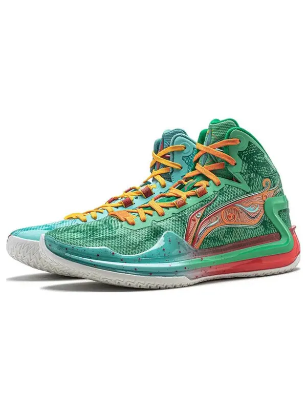 Кроссовки liren 4 высокие Li-Ning — изображение 4 из 4, зеленый/красный