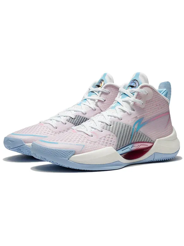 Кроссовки суперлегкие средние Li-Ning — изображение 3 из 4, розовый/синий