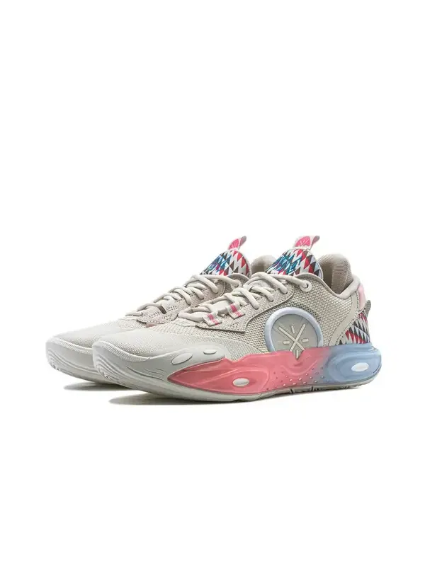 Кроссовки Li-Ning Wade All City 12 'Origin' — изображение 2 из 4, бежевый/красный/синий
