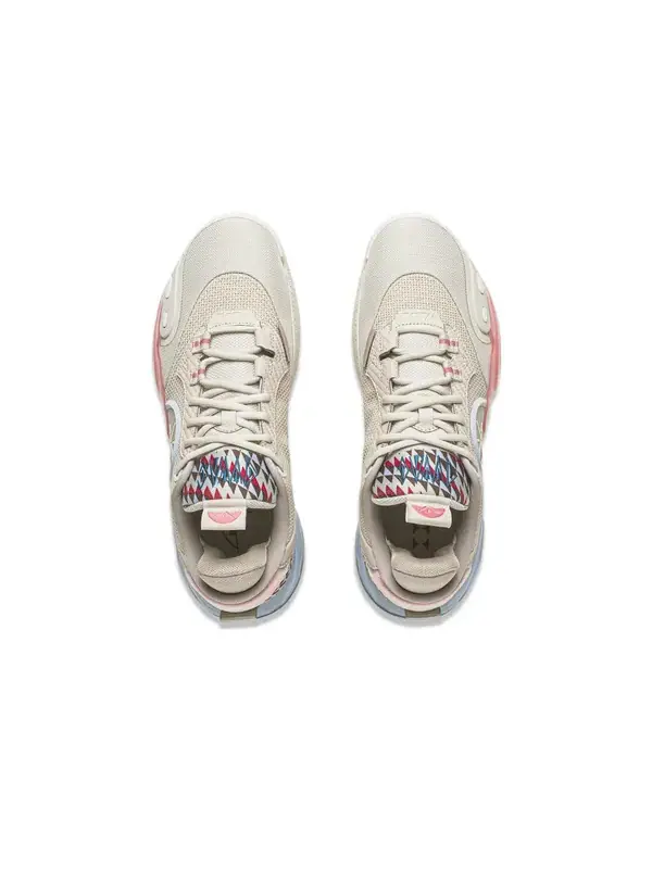 Кроссовки Li-Ning Wade All City 12 'Origin' — изображение 4 из 4, бежевый/красный/синий