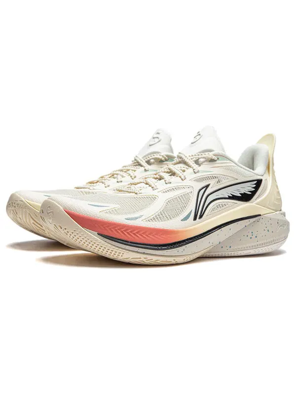 Кроссовки соник 12 Li-Ning — изображение 3 из 4, бежевый/серый/красный