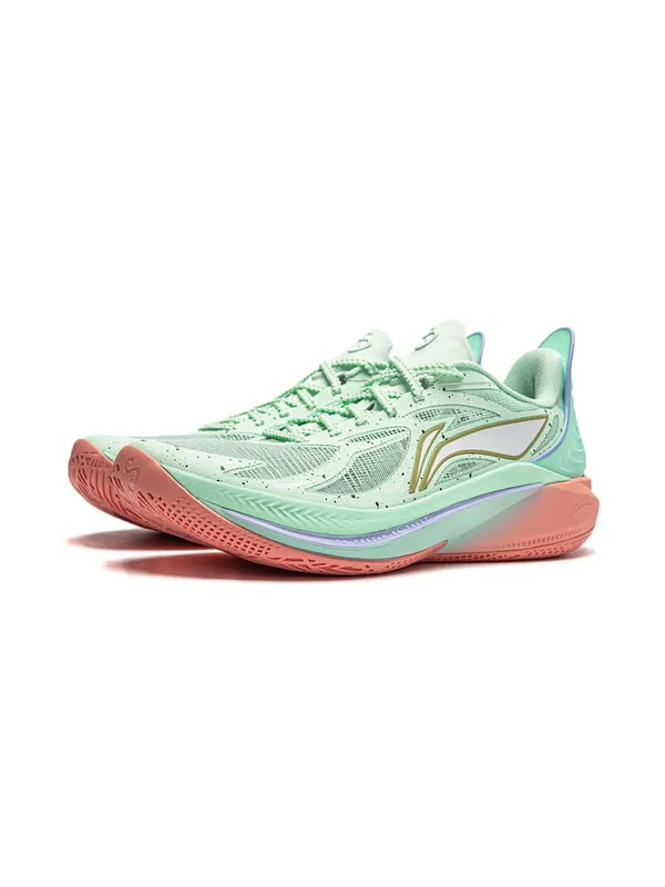 Кроссовки соник 12 Li-Ning — изображение 3 из 4, зеленый/оранжевый