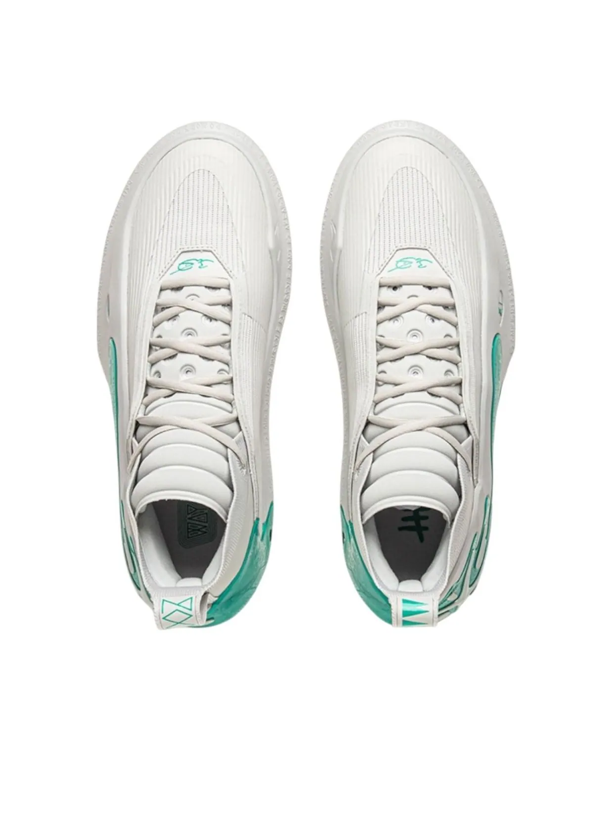 Li-Ning Way of Wade 11 'Grey Child' — изображение 4 из 6, серый/зеленый