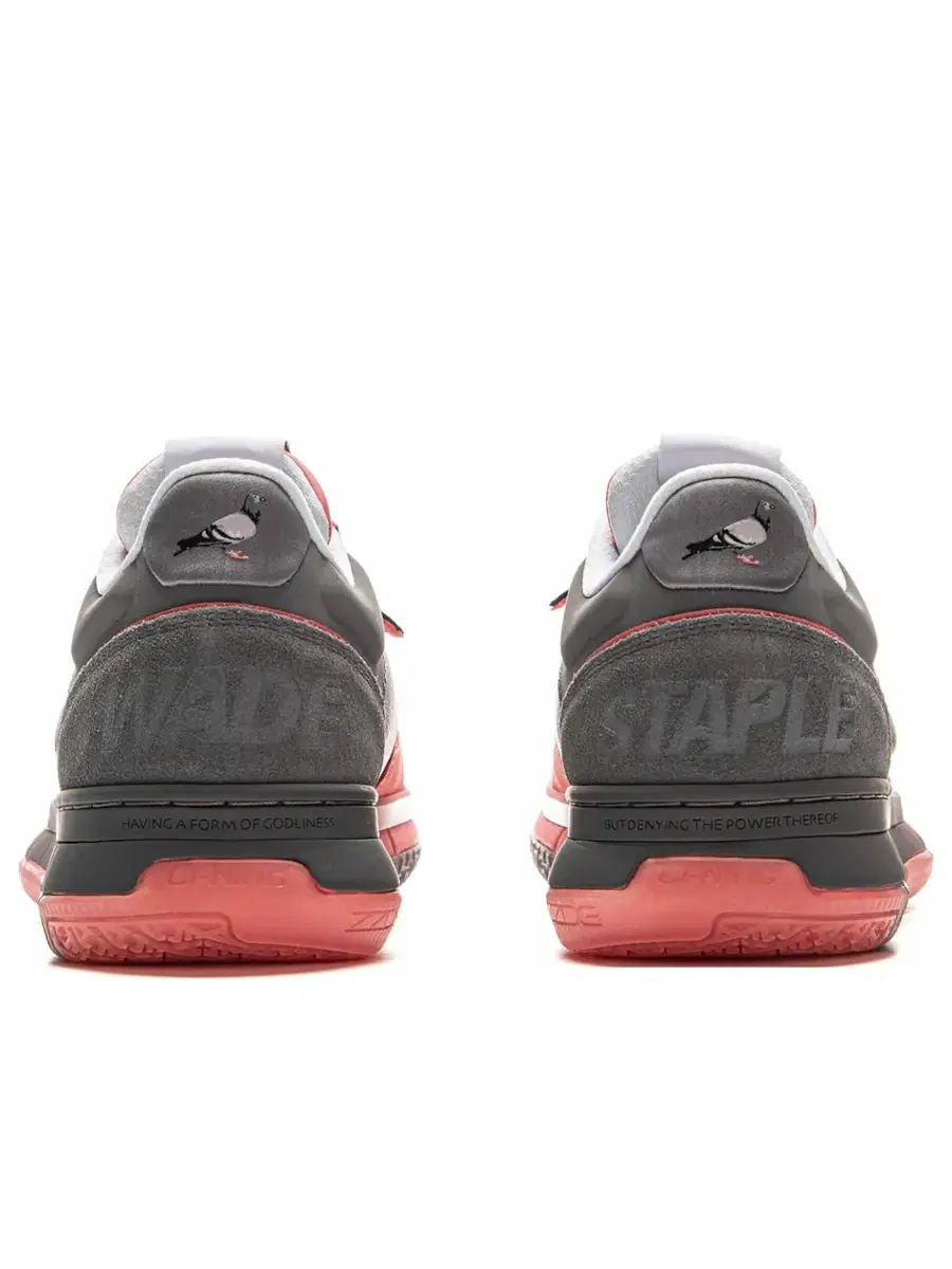 Кроссовки Li-Ning x Staples Way of Wade 1 Low 'Pigeon Feet' — изображение 5 из 6, розовый