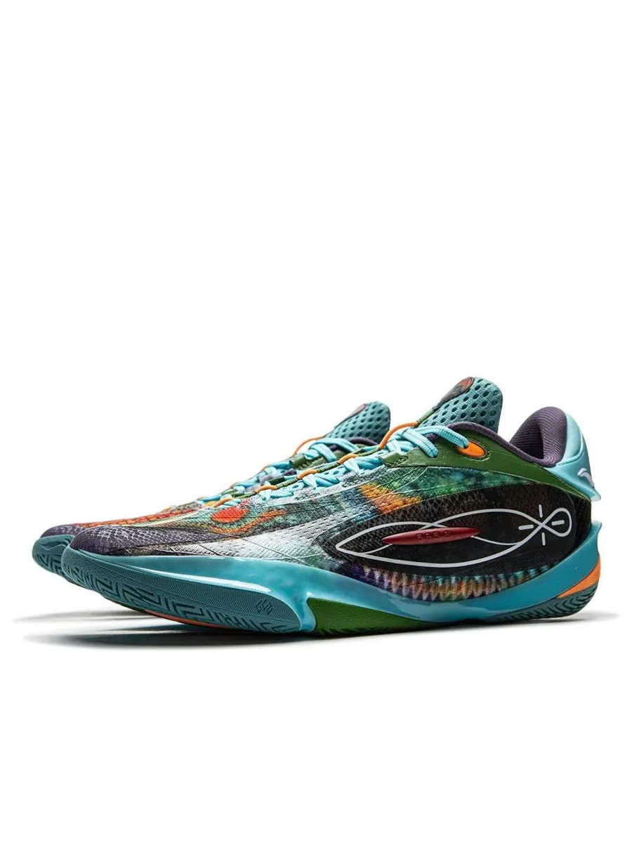 Кроссовки Li-Ning Wade 808 5 V Ultra 'Multi-Color' — изображение 3 из 5, бирюзовый