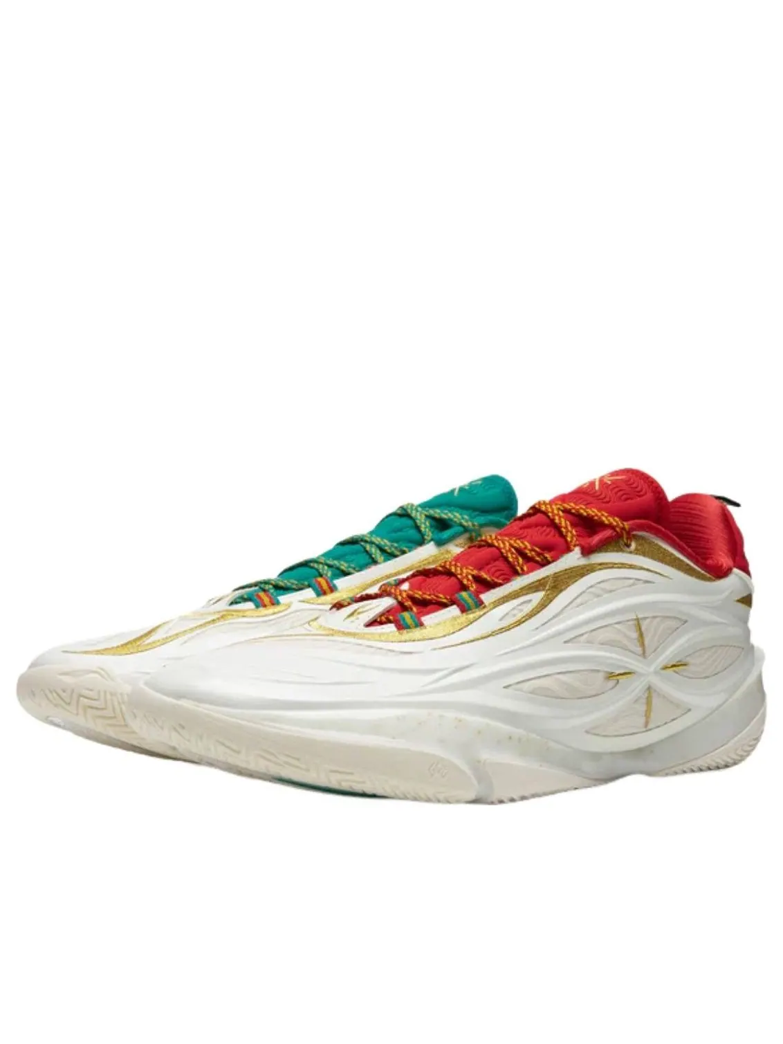 Li-Ning Wade 808 5 Ultra V2 'Christmas' — изображение 2 из 5, белый/красный/зеленый