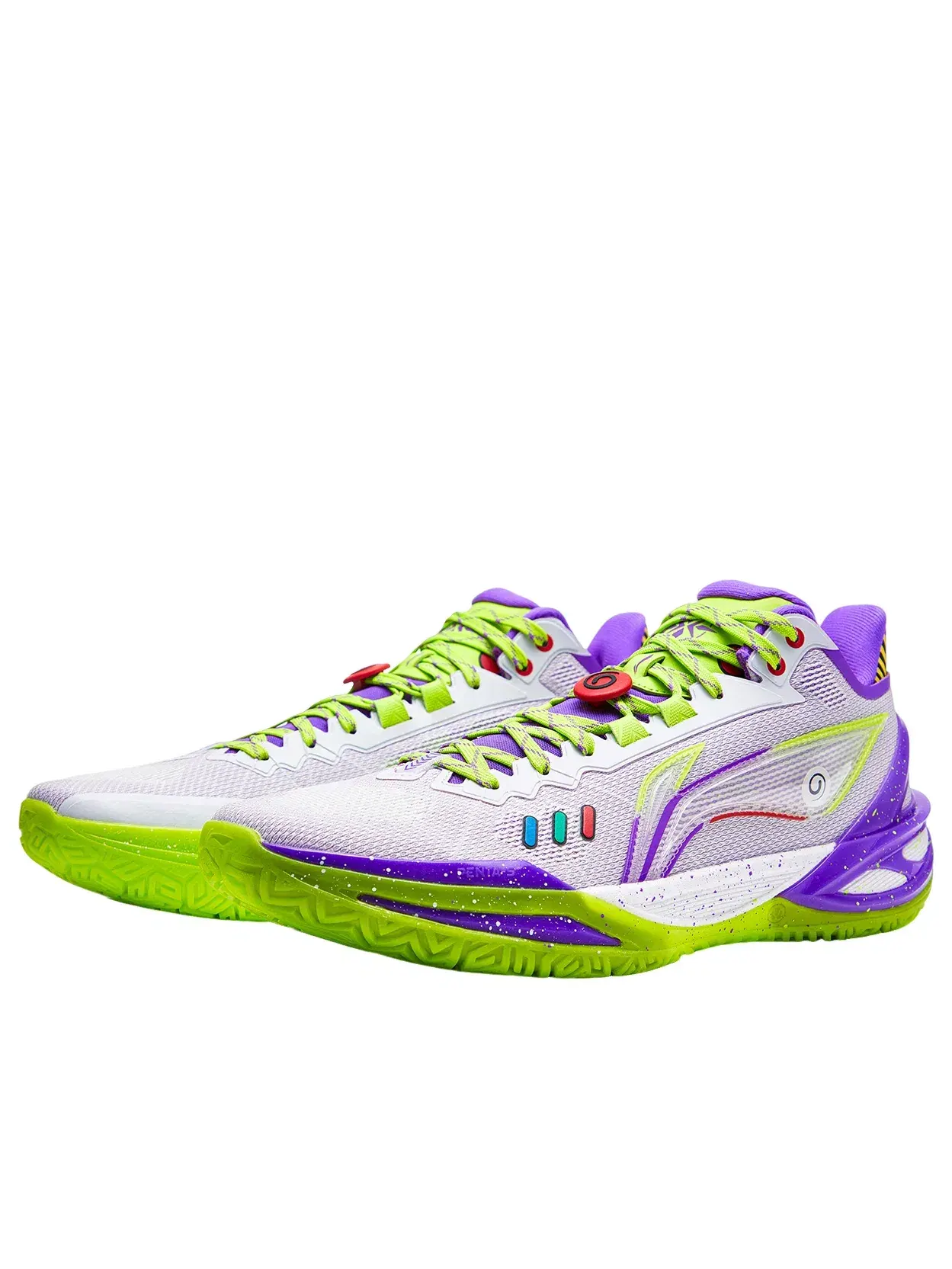 Мужские баскетбольные кроссовки с шнуровкой Li-Ning LiRen 6 Disney Buzz Lightyear — изображение 3 из 7, мульти