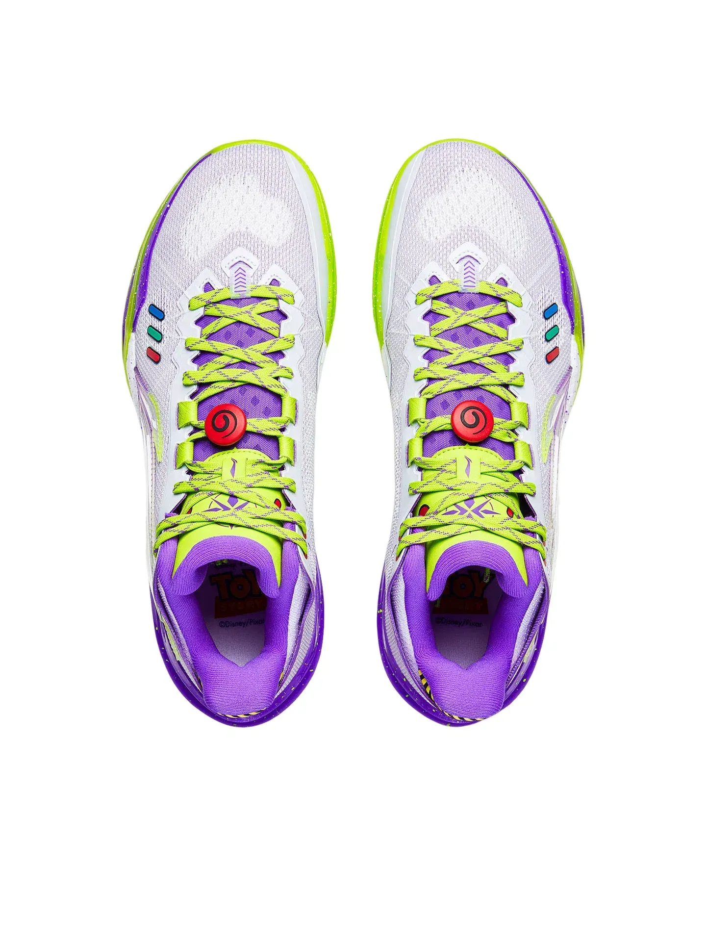 Мужские баскетбольные кроссовки с шнуровкой Li-Ning LiRen 6 Disney Buzz Lightyear — изображение 4 из 7, мульти