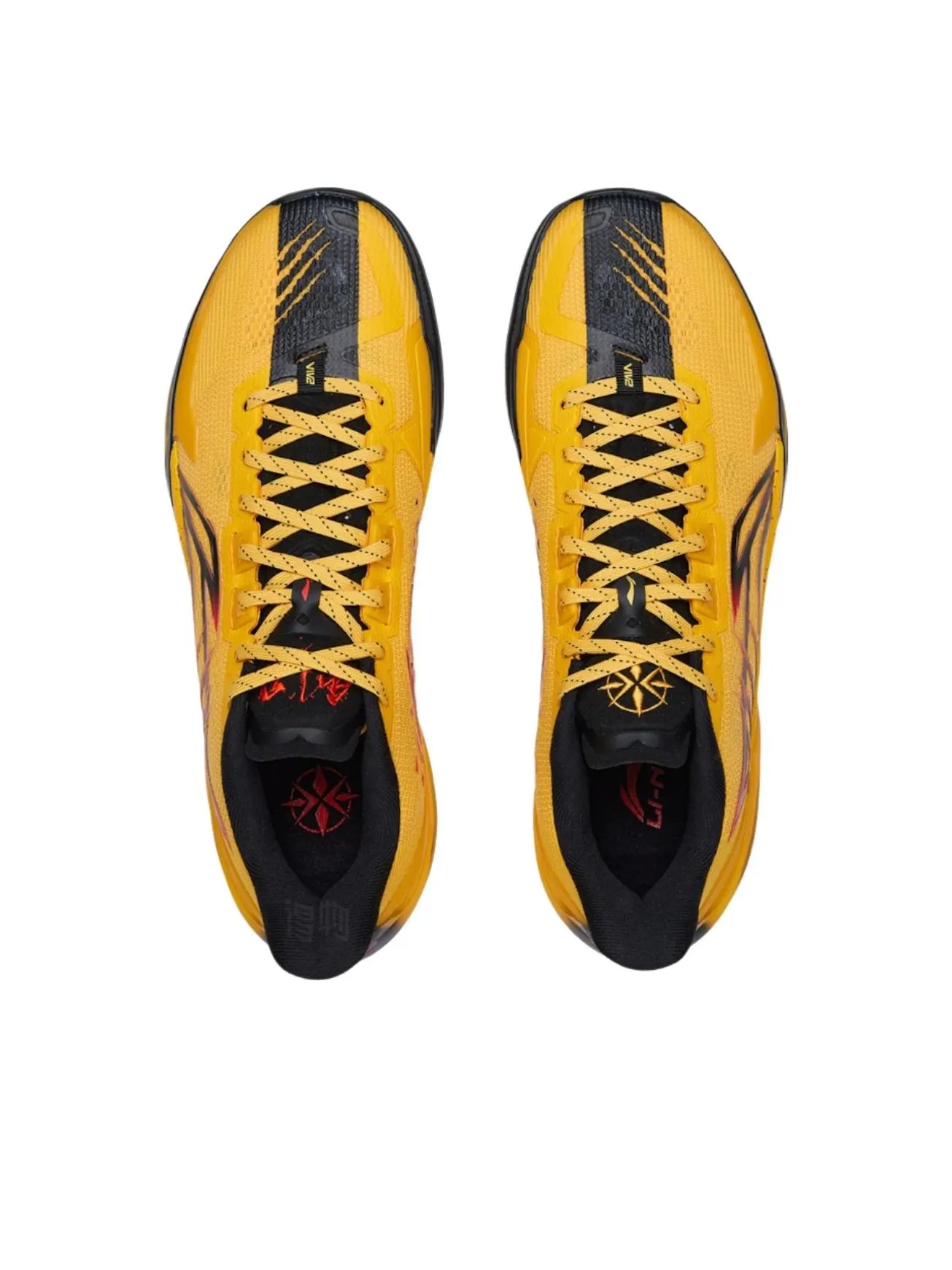 Li-Ning Ли-Нин ЛиРен 6 V2 «Бой Дракона и Тигра» — изображение 5 из 6, желтый/черный
