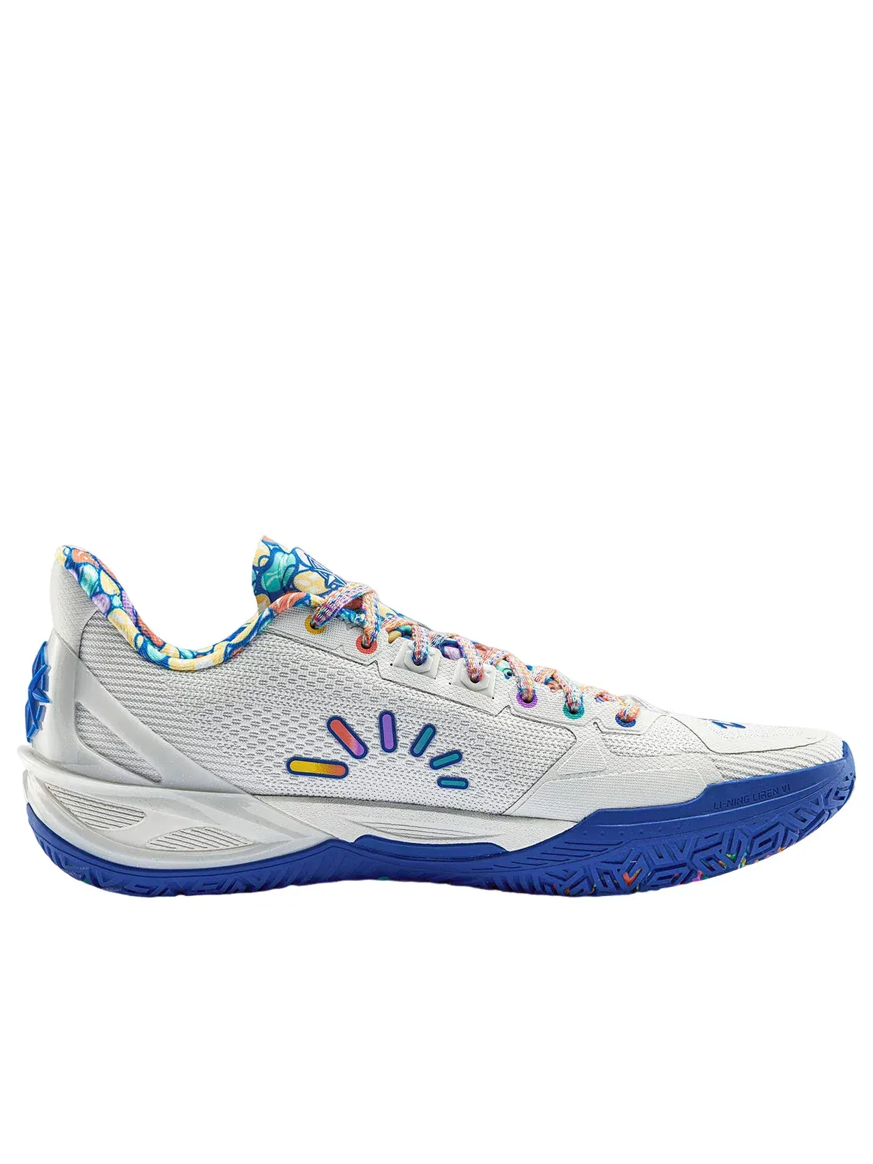 Мужские баскетбольные кроссовки с шнуровкой Li-Ning Liren 6 V2 'I-Person' — изображение 2 из 5, белый