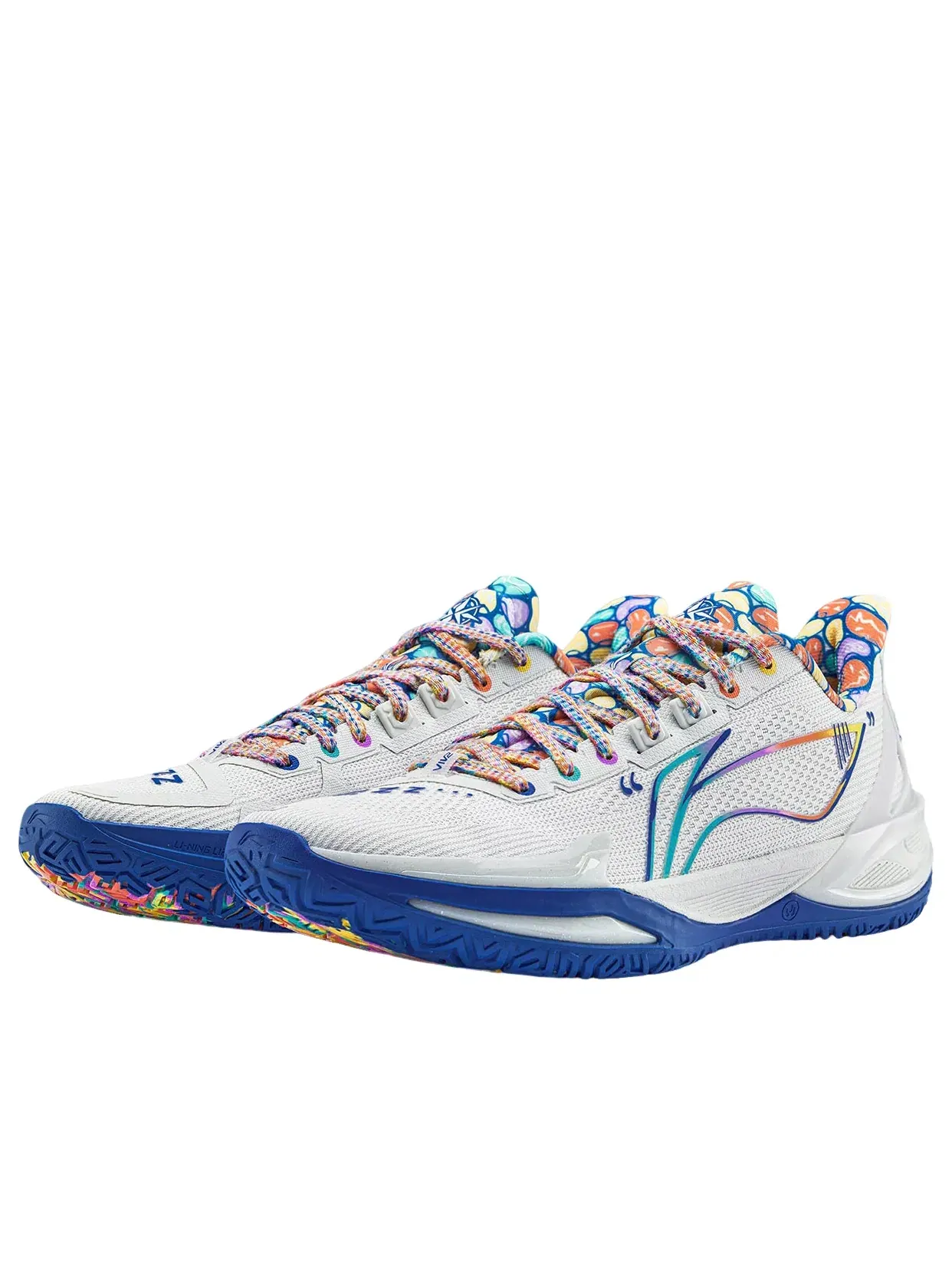 Мужские баскетбольные кроссовки с шнуровкой Li-Ning Liren 6 V2 'I-Person' — изображение 3 из 5, белый