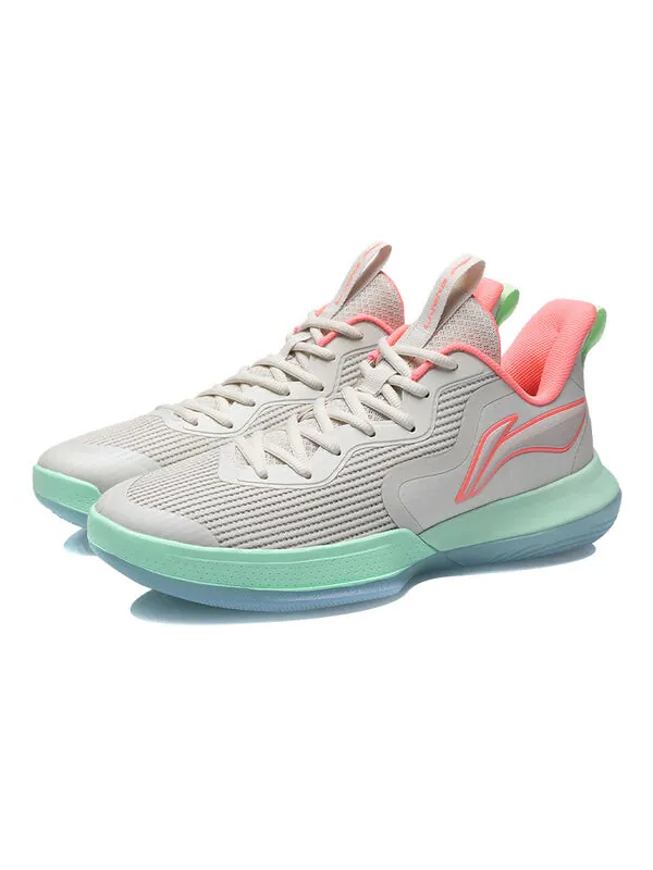 Кроссовки shinneng Li-Ning — изображение 3 из 4, серый/зеленый/розовый