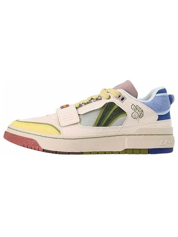 Кроссовки badfive новичок Li-Ning — изображение 2 из 4, белый/желтый/зеленый