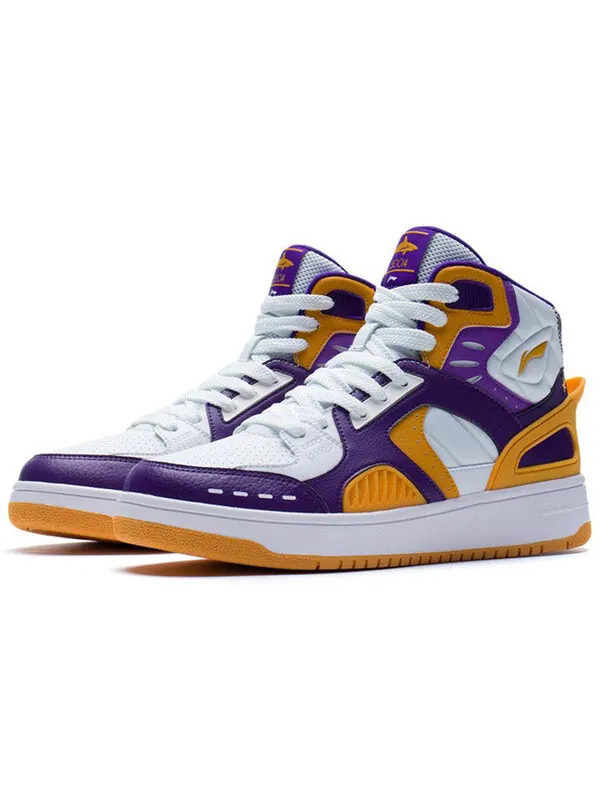 Кроссовки баскетбольная культура Li-Ning — изображение 3 из 4, фиолетовый/желтый/белый