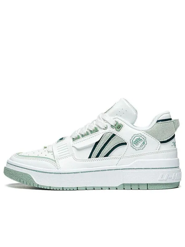 Кроссовки badfive новичок низкий Li-Ning — изображение 1 из 4, белый/зеленый