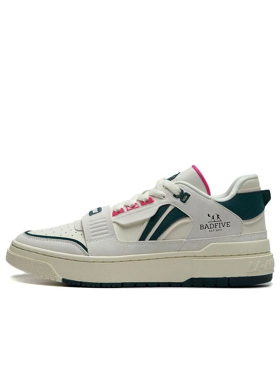 Кроссовки Li-Ning BadFive Rookie Skate 'Cream White Black' — изображение 1 из 6, белый
