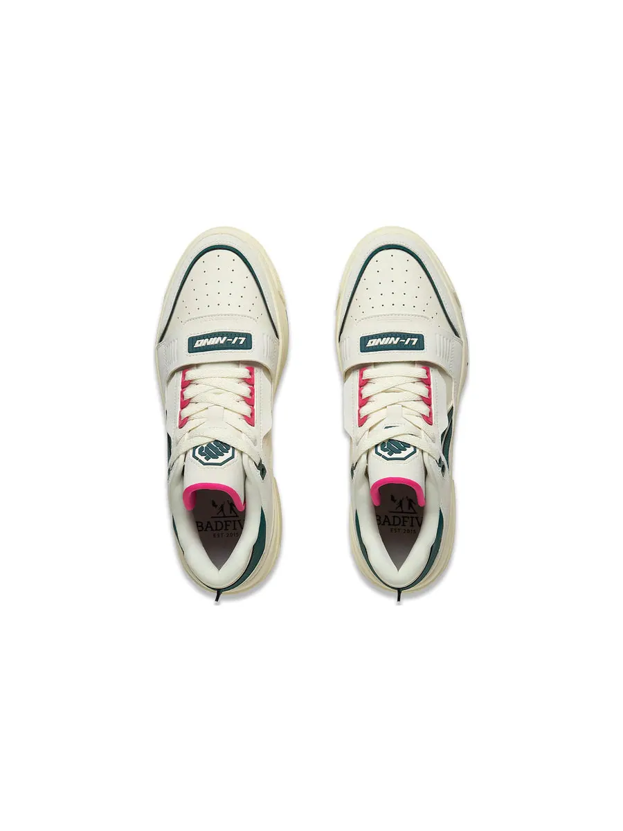 Кроссовки Li-Ning BadFive Rookie Skate 'Cream White Black' — изображение 4 из 6, белый