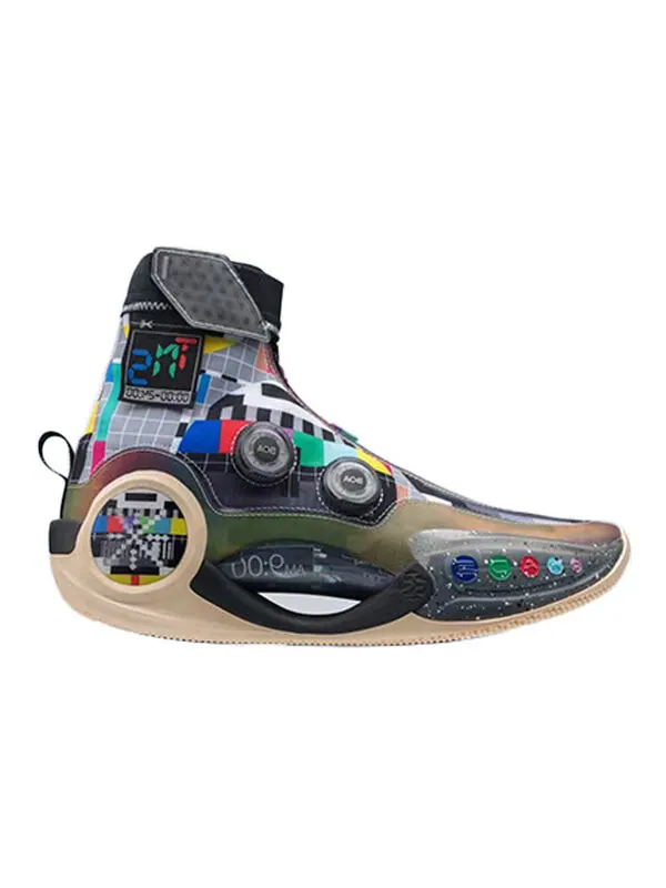 Кроссовки way of wade 9 бесконечность Li-Ning — изображение 2 из 4, черный/мульти-/бежевый