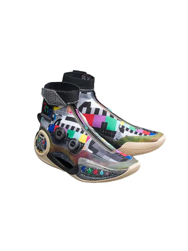 Кроссовки way of wade 9 бесконечность Li-Ning — изображение 3 из 4, черный/мульти-/бежевый