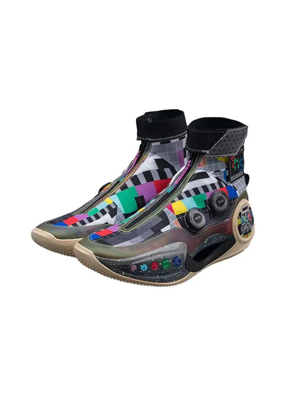 Кроссовки way of wade 9 бесконечность Li-Ning — изображение 4 из 4, черный/мульти-/бежевый
